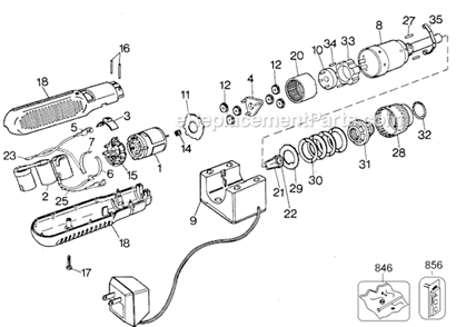 Page A Diagram and Parts List for 9019-48 Type 2 Black and Decker Electric Drill